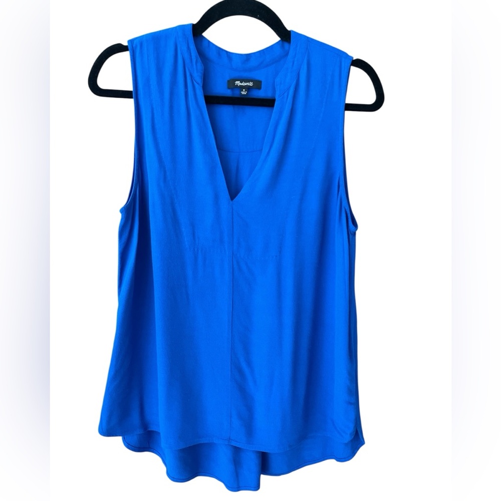MADEWELL Women's Vibrant Blue Tank Top, size M colorful layering fall